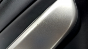 Door trim card rear left Jeep Cherokee KL 19- black with black insert leather, armrest leather, scratch