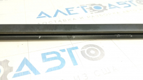 Molding door-glass central front left Mazda 3 19- 4d black, broken fastening, scratches