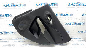Door trim card rear right Jeep Cherokee KL 19- black with black insert leather, armrest leather, scratch