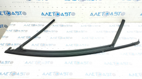 Upper front right door molding Mazda 3 19-4d chrome with glass seal, Japan built, scratches on chrome