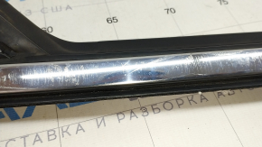 Upper front right door molding Mazda 3 19-4d chrome with glass seal, Japan built, scratches on chrome
