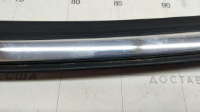 Upper front left door molding Mazda 3 19-4d chrome with glass seal, Japan built, scratches on chrome