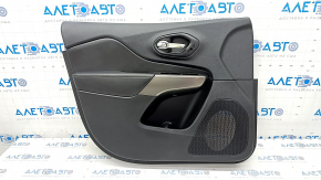 Door trim card front left Jeep Cherokee KL 19- black with black insert leather, armrest leather, dent