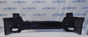 Bare rear bumper Dodge Journey 11- SXT for parking sensors, black PXR, scratches