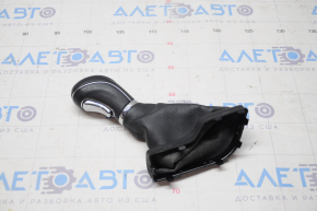 Gear knob Hyundai Sonata 11-15 leather worn leather, scratches