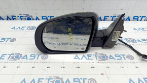 Side mirror left Jeep Cherokee KL 19-21 7+7 pins, green, BSM, heated, backlight, turn signal, scuffed