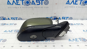 Right side mirror Jeep Cherokee KL 19-21 7+7 pins, green, BSM, heated, backlight, turn signal, scratches, abrasion