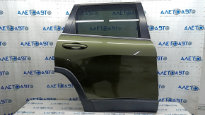 Door assembly rear right Jeep Cherokee KL 14- green PFP, bump, scratches, scratch on plastic