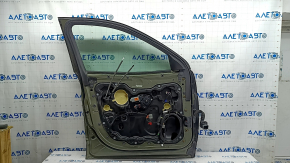 Door assembly front left Jeep Cherokee KL 14- keyless, green PFP, bumps, scratches on plastic