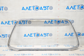 Mitsubishi Outlander Sport ASX 11-15 Front Bumper Grille Frame Chrome, Cracked, Scratches