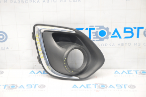 Front right fog light frame Mitsubishi Outlander Sport ASX 11-15 prerest, chrome, scratches