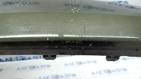 Bare front bumper upper part Jeep Cherokee KL 19-21 without parking sensors, without plug towing hook, green, bumps, scratches, dents, broken fastening