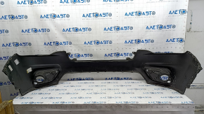 Bare front bumper upper part Jeep Cherokee KL 19-21 without parking sensors, without plug towing hook, green, bumps, scratches, dents, broken fastening