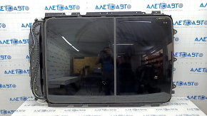 Sunroof assembly Jeep Cherokee KL 14 - panorama, gray curtain, scratches, for cleaning