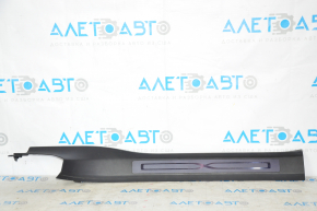 Door sill trim front right inner Tesla Model X 16-21 black, scratches, broken fasteners