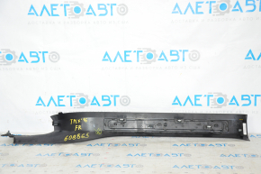 Door sill trim front right inner Tesla Model X 16-21 black, scratches, broken fasteners