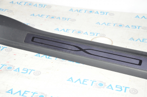 Door sill trim front right inner Tesla Model X 16-21 black, scratches, broken fasteners
