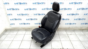 Driver's seat Jeep Cherokee KL 19- with AIRBAG, leather black, electric, dented, cracks