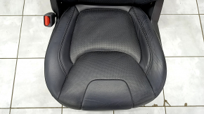 Driver's seat Jeep Cherokee KL 19- with AIRBAG, leather black, electric, dented, cracks