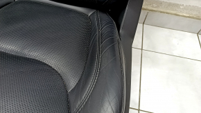 Driver's seat Jeep Cherokee KL 19- with AIRBAG, leather black, electric, dented, cracks