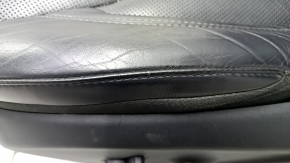 Driver's seat Jeep Cherokee KL 19- with AIRBAG, leather black, electric, dented, cracks