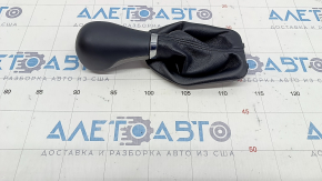 Gear knob Jeep Cherokee KL 19-23 black, leather, scratch