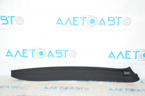 Tesla Model X 16-21 upper right front pillar trim under visor, black, paint peeled off
