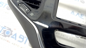 Frame of radio with air ducts Jeep Cherokee KL 19 - for large display, broken fastening, scratches