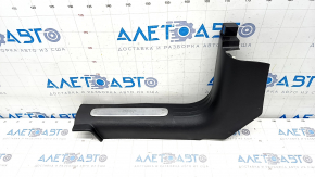 Door sill trim front left Jeep Cherokee KL 14 - black with chrome, scratches