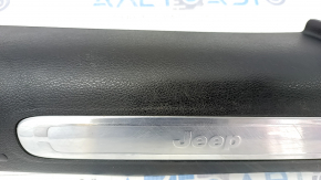 Door sill trim front left Jeep Cherokee KL 14 - black with chrome, scratches