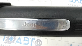 Door sill trim front right Jeep Cherokee KL 14 - black with chrome, scratches