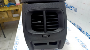 Console center armrest and cup holders Jeep Cherokee KL 19 - black, scratches, broken air vent handle