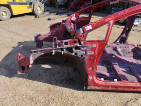 Front left quarter Toyota Prius 30 10-15 red, on the body