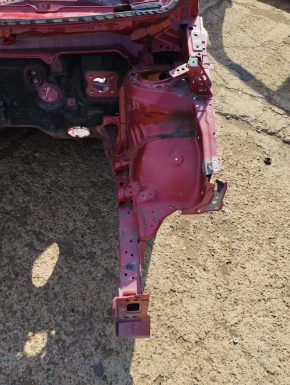 Front left quarter Toyota Prius 30 10-15 red, on the body