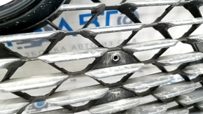Radiator grille grill Mazda 3 19- 4d complete, with emblem, matte black, sand, holes for frame