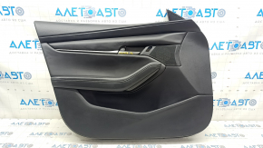 Door trim card front left Mazda 3 19- 4d leather black, Japan built, scratches