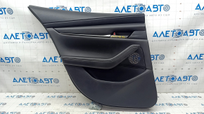Door trim card rear left Mazda 3 20-22 4d leather black, Japan built, worn