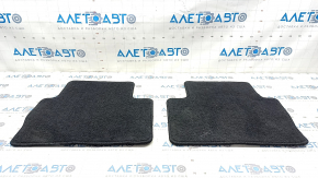 Set of floor mats for Mazda 3 19 - black cloth, for cleaning