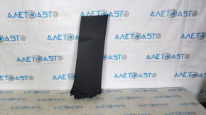 Center pillar trim lower right Tesla Model X 16-21 leather black, scuffs