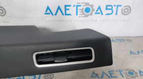 Center pillar trim lower right Tesla Model X 16-21 leather black, scuffs