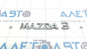 Emblem inscription MAZDA3 trunk lid Mazda 3 19-22 4d