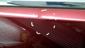 Door assembly rear left Honda Insight 19-22 red R-543P, dent