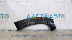 Trunk opening trim inner right Tesla Model X 16-21 black, worn, scratches