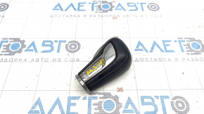 Mazda 3 19 gear knob - black leather, automatic transmission, scratches
