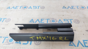 Driver's seat runner trim rear left Tesla Model X 16-21 broken mount