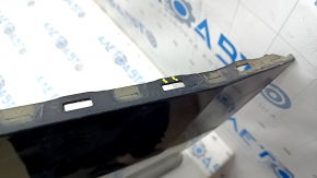 Rear bumper bare Honda Civic X FC 16-21 4d, black, broken fasteners, dented