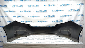 Rear bumper bare Honda Civic X FC 16-21 4d, black, broken fasteners, dented