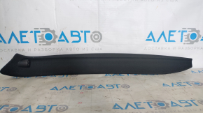 Front pillar trim upper left Tesla Model X 16-21 under visor, black, paint peeled off on magnet