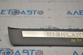 Door sill outer front left Toyota Highlander 08-13 hybrid gray scratches