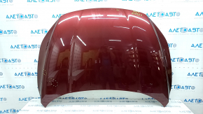 Hood bare Honda Insight 19-22 aluminum, red R-543P, dents, bump